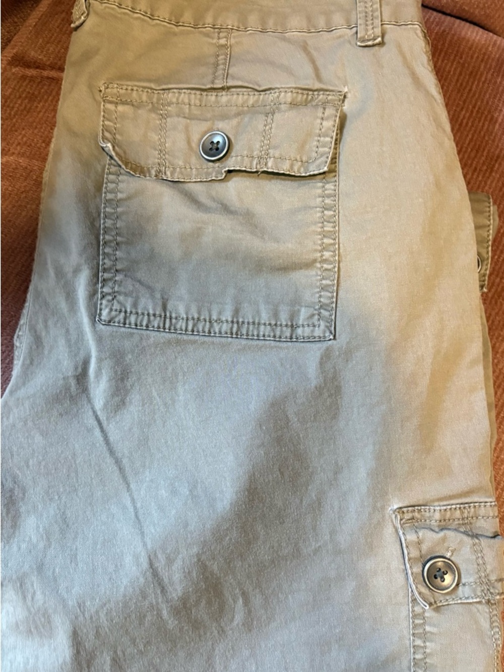 Olive convertible Cargo pants with Button Flap Pockets